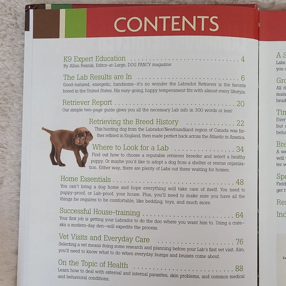 Labrador Retriever book from Dog Fancy magazine